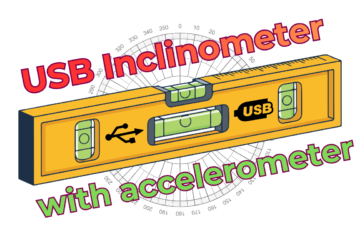 USB accelerometer inclinometer tilt sensor